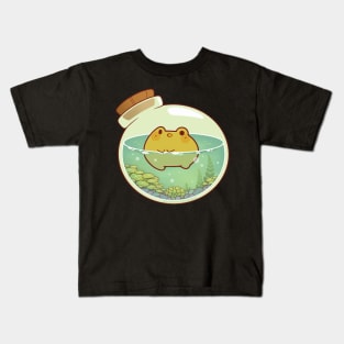 Round frog in a potion Kids T-Shirt